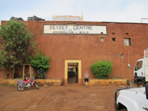 Half-way to Moyale and our second night on the road; at the Jeyjey Centre in Marsabit. Behind the facade was a typical two-level motel unit.