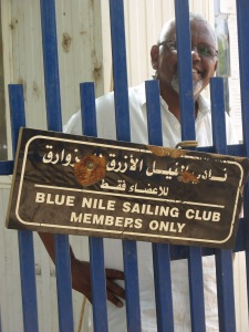 Friend and friendly guide for our time in Khartoum. Checking out places where K&A might stay.